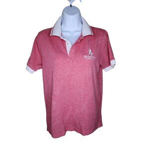 Berkshire Polo Club Shirt Preppy Mens Size S Pink